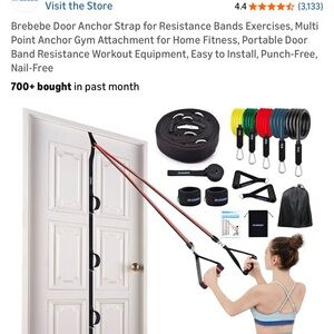 Kinetix Multi-Color Resistance Bands with Door Anchor